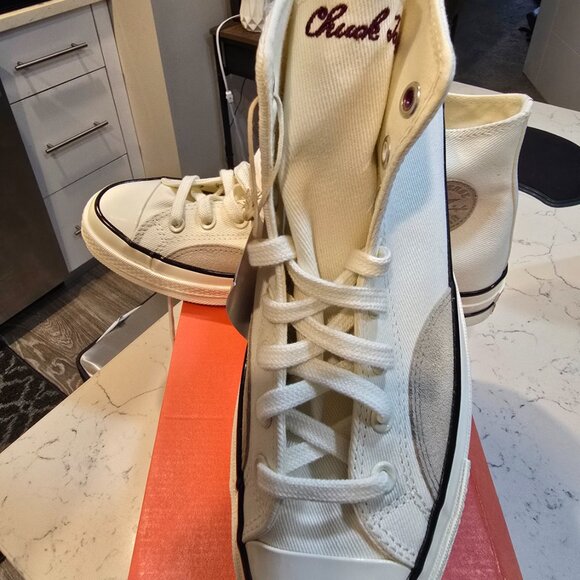 Converse Chuck 70 Mixed Materials High Egret Cherry Daze - A06548C MENS 9.5 (10) - Picture 2 of 16